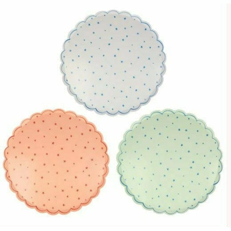 Star Pattern Dinner Plates