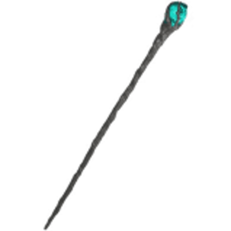 Womens Princess Maleficent Sleeping Beauty Staff Costume Accessory, Large, Black