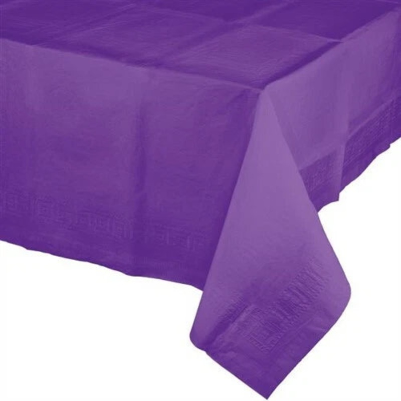 Amethyst Poly Paper Banquet Tablecloth 54" x 108"