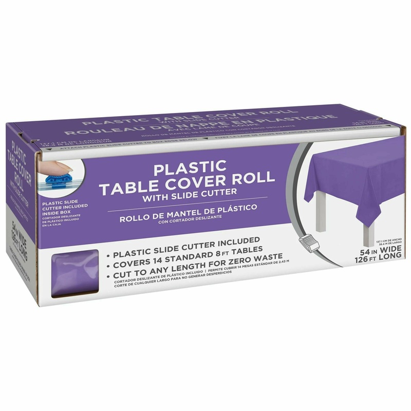 New Purple - Boxed Plastic Table Roll
