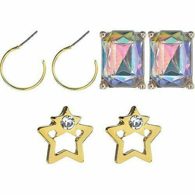 New Year's Eve Gold Earring Set 6pc