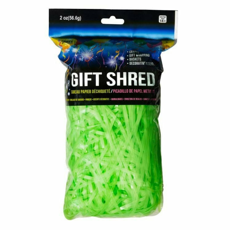 Paper Shred  Neon Green