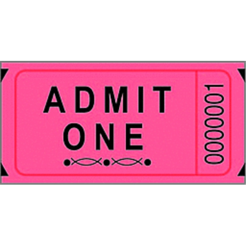 Red Single Roll Raffle Tickets 2000ct