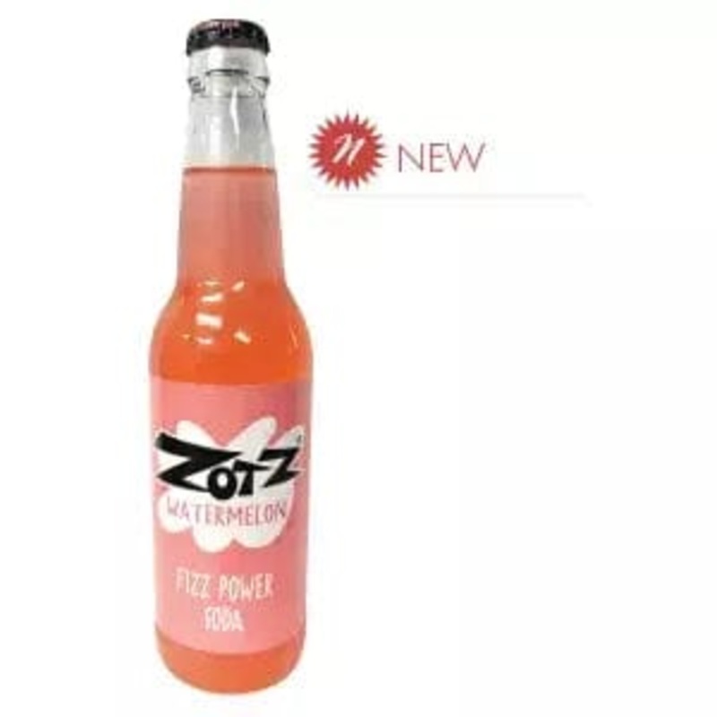 ROCKET FIZZ ZOTZ WATERMELON FIZZ POWER SODA 12 OZ