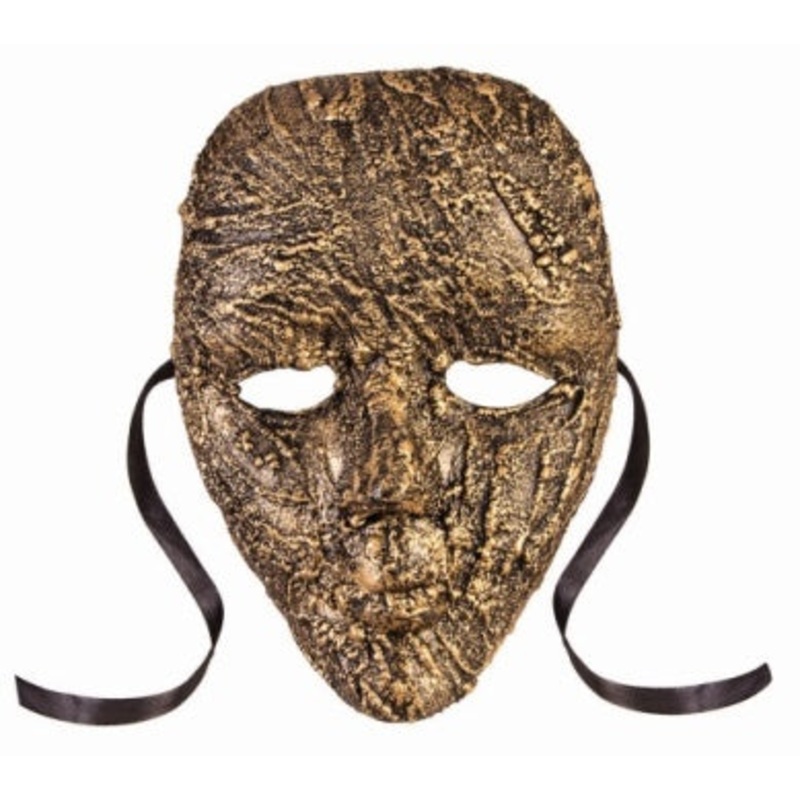 Textured Face Mask Gold