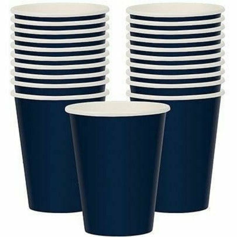 True Navy Blue Paper Cups 20ct