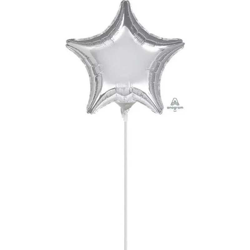 9" Star Balloon On A Stick
