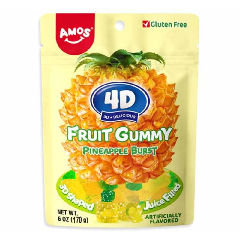 AMOS 4D GUMMY JUICY BURST PINEAPPLE SUB