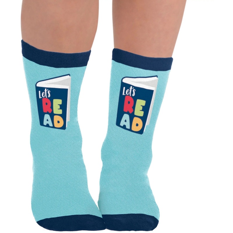 "Let's Read" Child Crew Socks