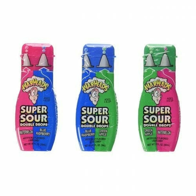 WARHEADS SUPER SOUR DOUBLE DROPS