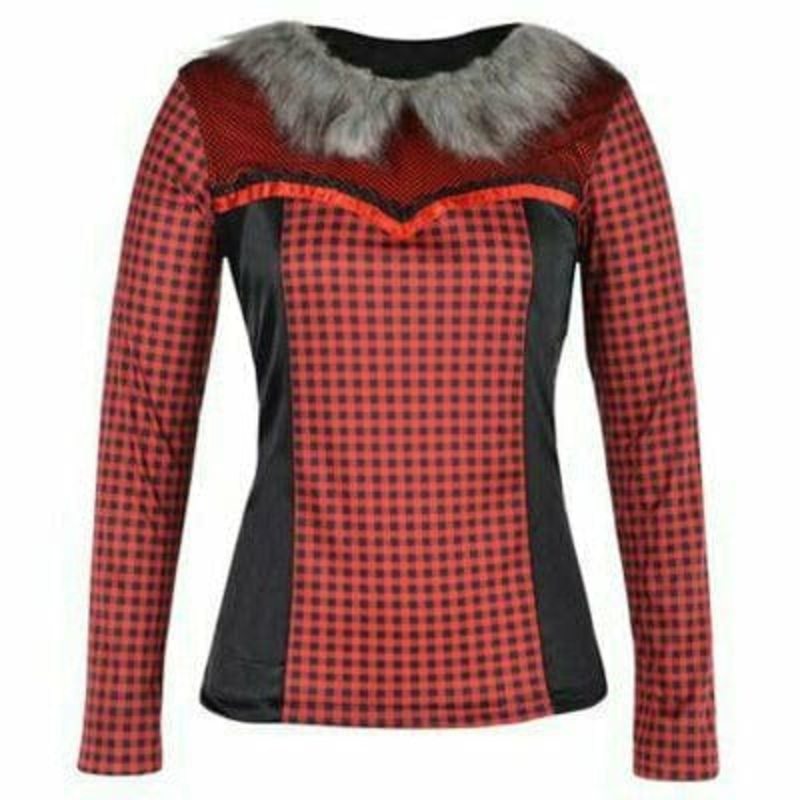 Womens Big Bad Wolf Long-Sleeve Shirt