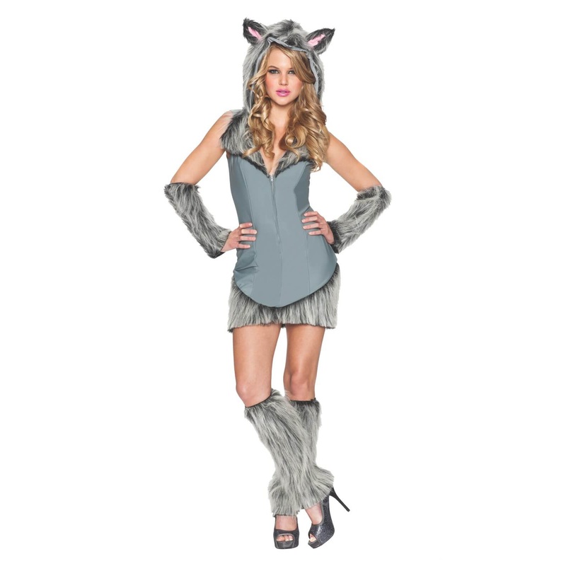 Womens Grey Wolf Costume