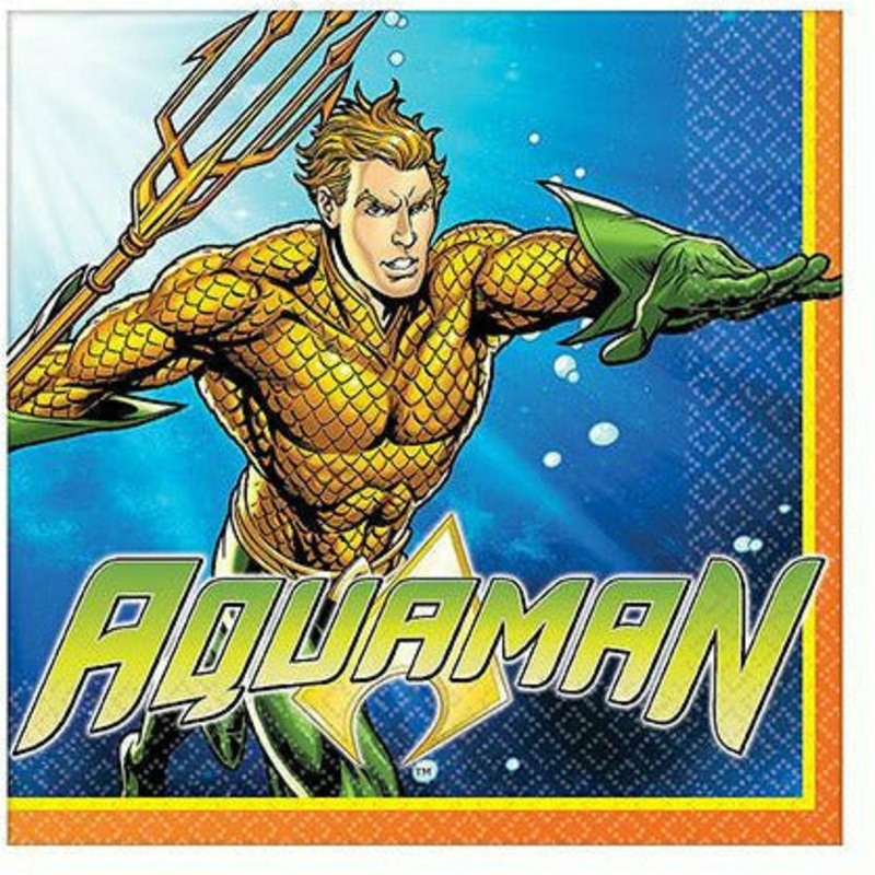 Aquaman Lunch Napkins 16ct