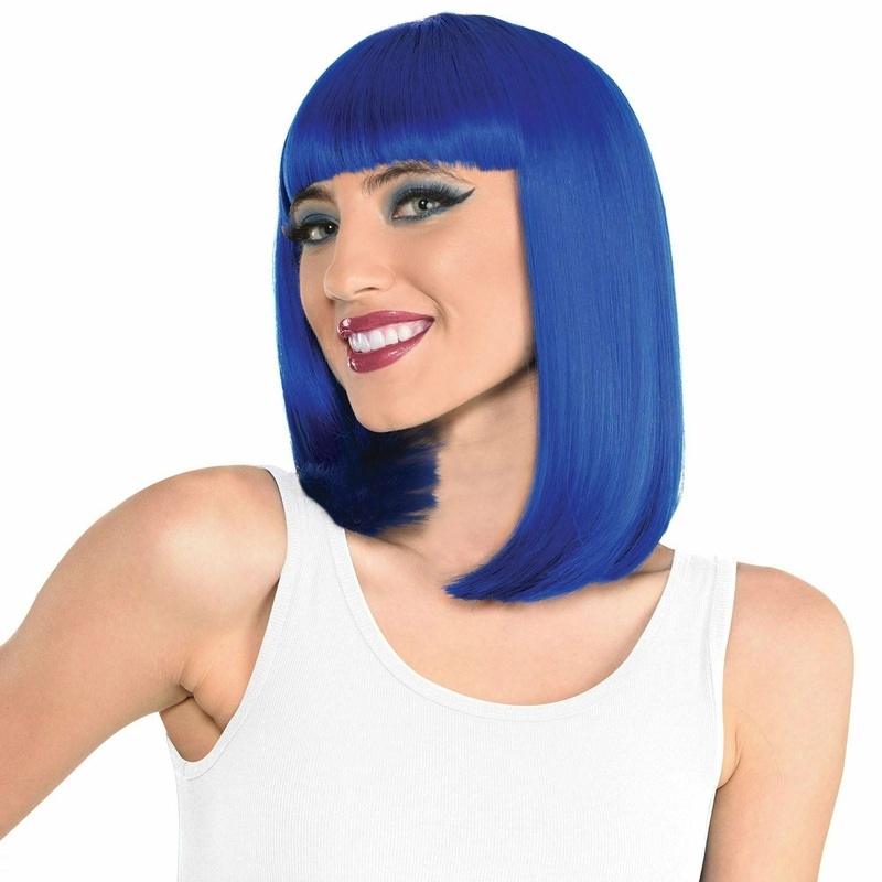 Blue Long Bob Wig