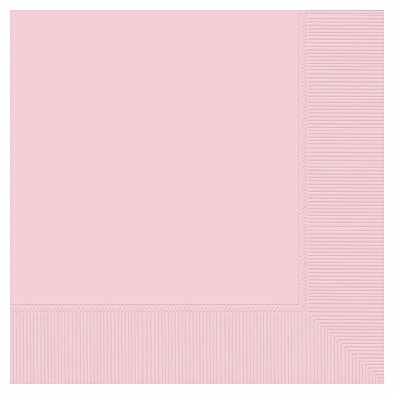 Blush Pink Beverage 2-Ply Napkins 50ct