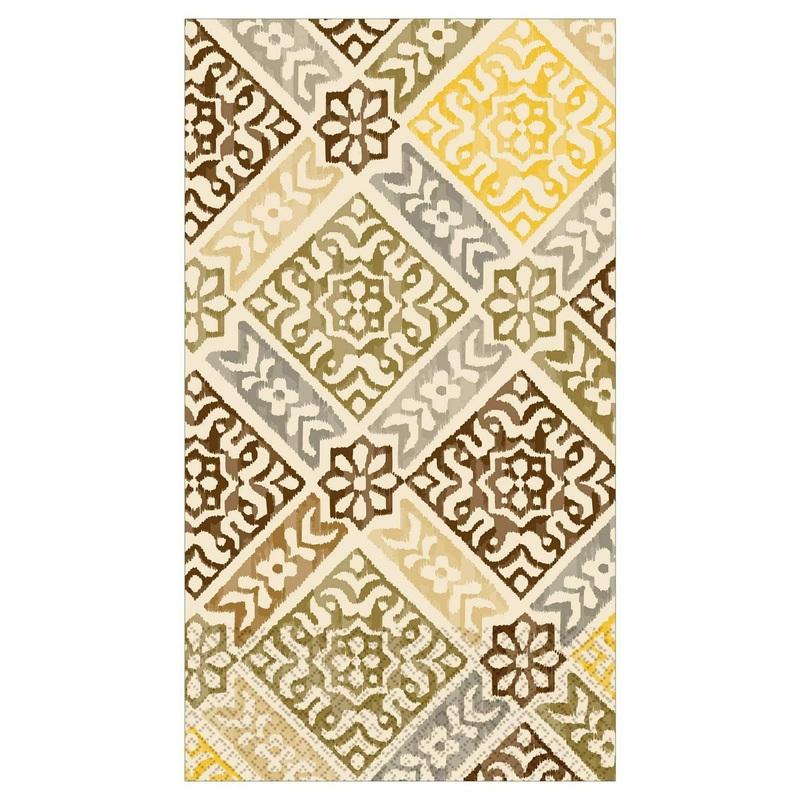Medallion Print Guest Towels