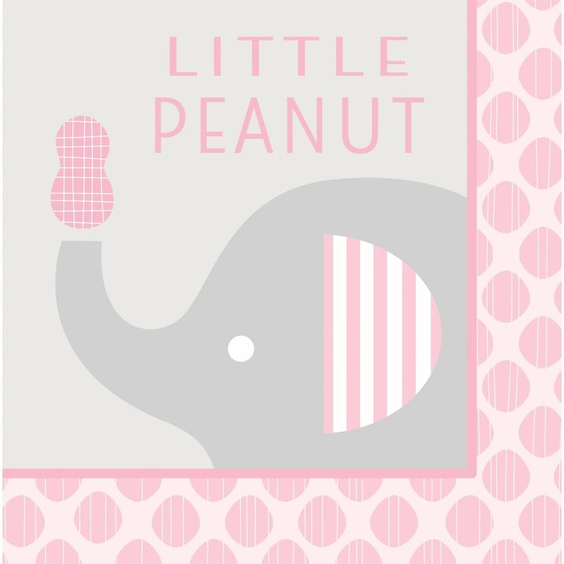Pink 'Little Peanut' Lunch Napkins