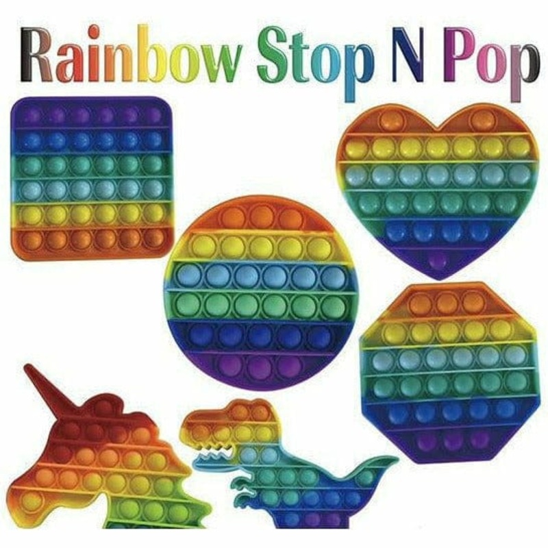 Stop N Pop Rainbow Colored Toy