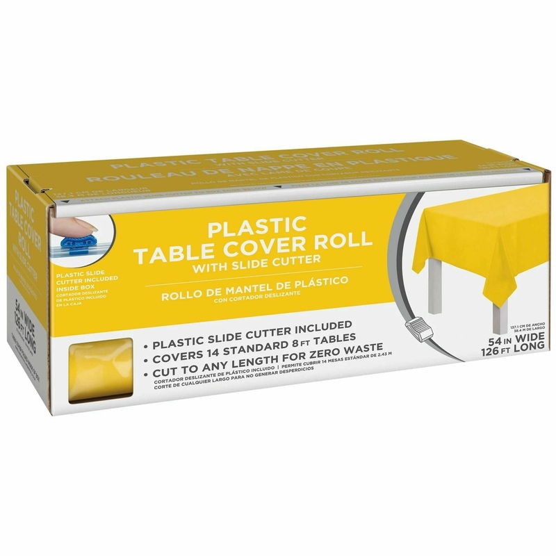 Yellow Sunshine - Boxed Plastic Table Roll