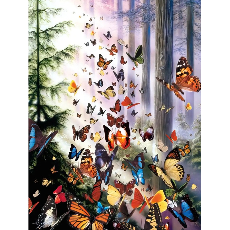 Blank Card - Butterflies in the Woods