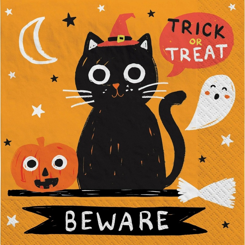 Spooky Friends Beverage Napkins