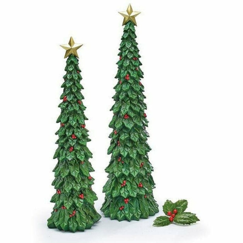 TALL HOLLY CHRISTMAS TREE
