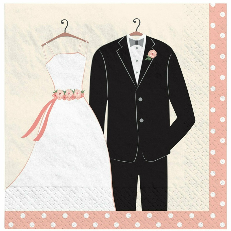 Wedding Attire Lunch Napkins