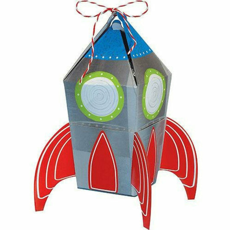 Blast Off Rocket Favor Boxes 8ct