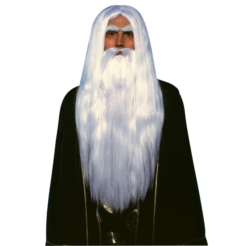 Merlin Wig And Beard Set
