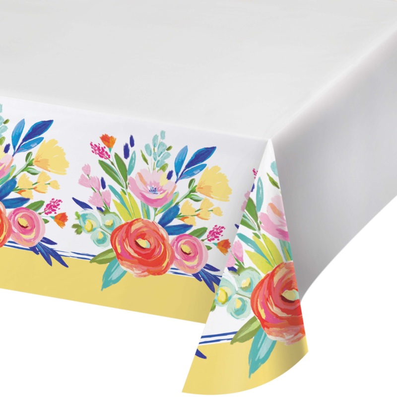 Paper Tablecover Fragrant Florals