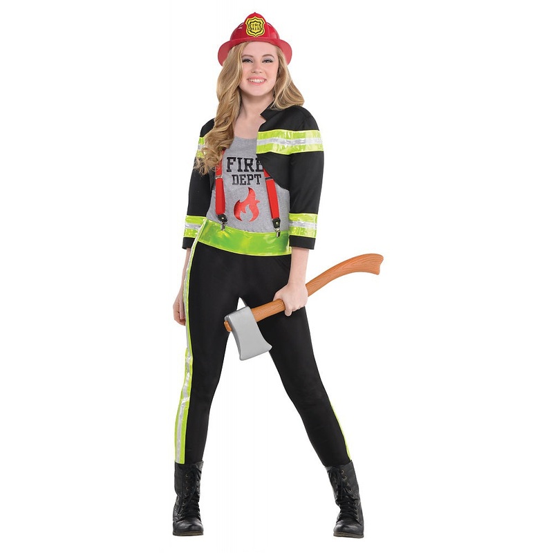 Red Hot Firefighter Girl Teen/Junior Costume