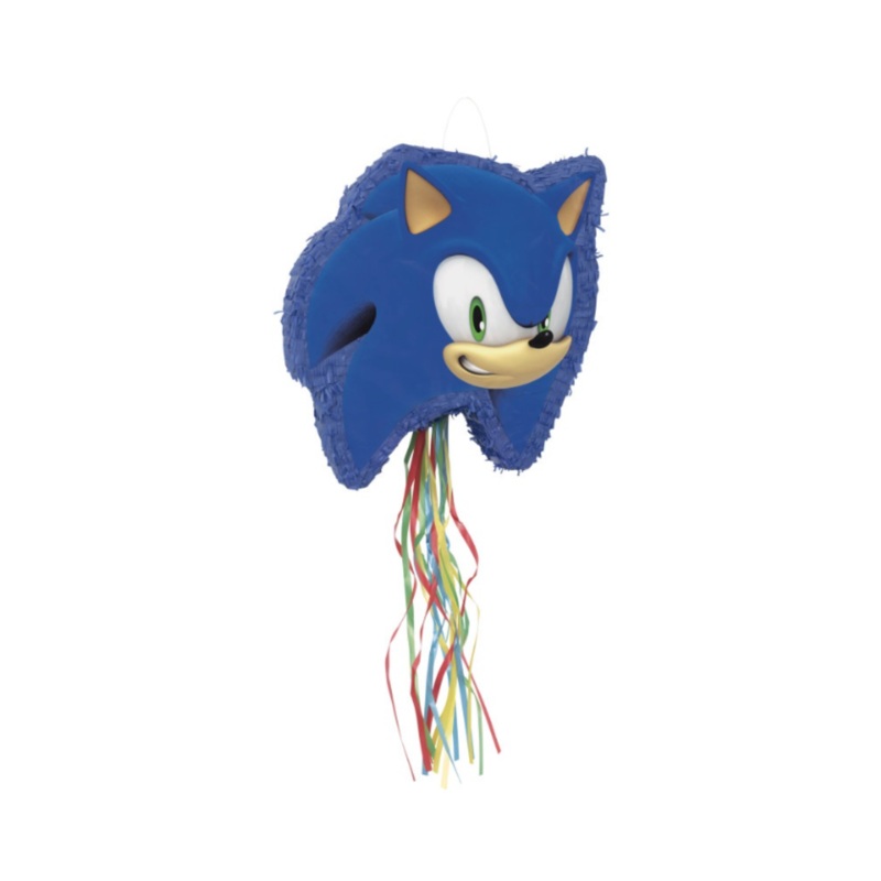 Sonic the Hedgehog Shaped Drum Pull Pinata