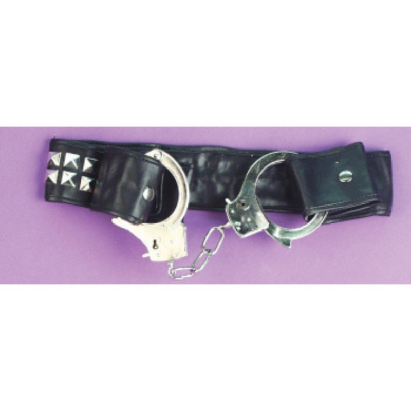 Studded Belt With Handcuffs