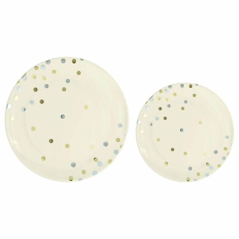 Vanilla Creme - Multipack, Hot Stamped Plastic Plates