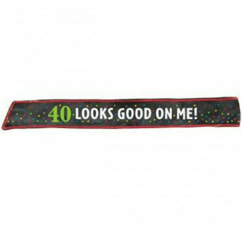 40TH BDAY SASH