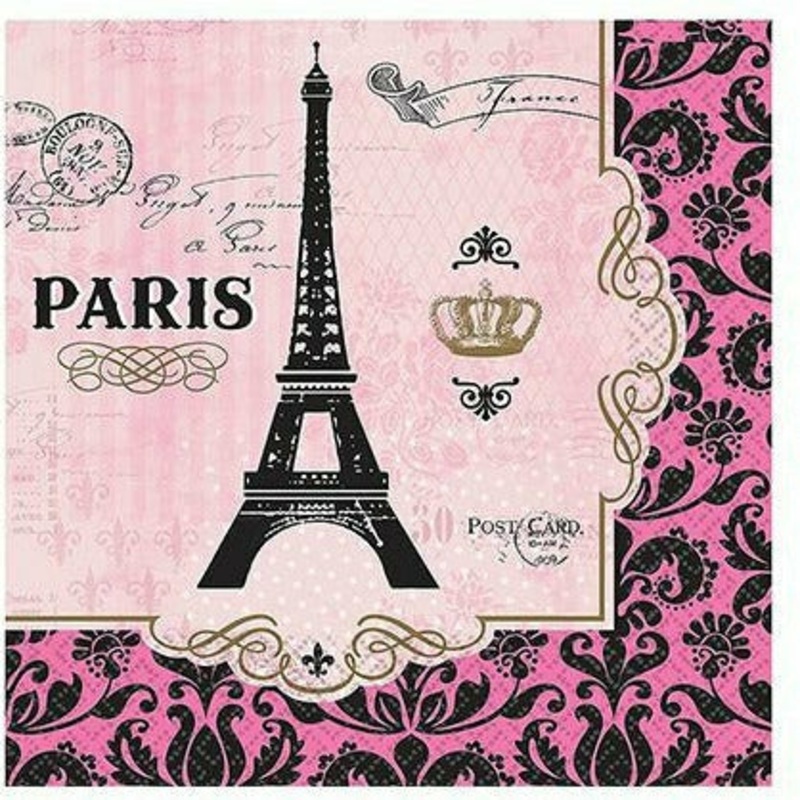 A Day in Paris Lunch Napkins 16ct
