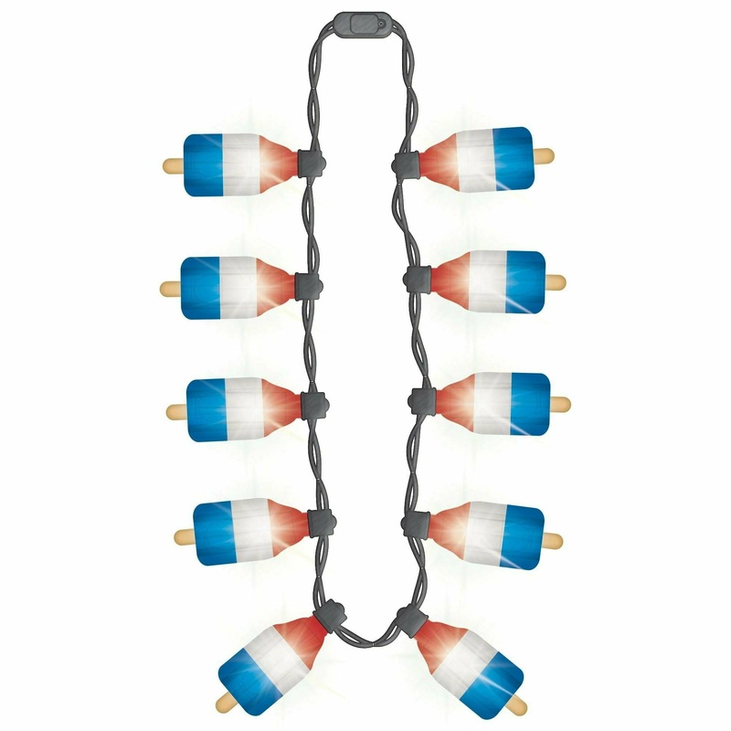 Patriotic Ice Pop Light-up Necklace