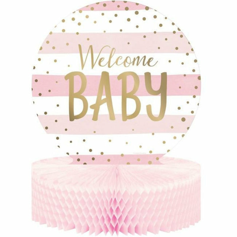 Pink Gold Foil Celebration Centerpiece