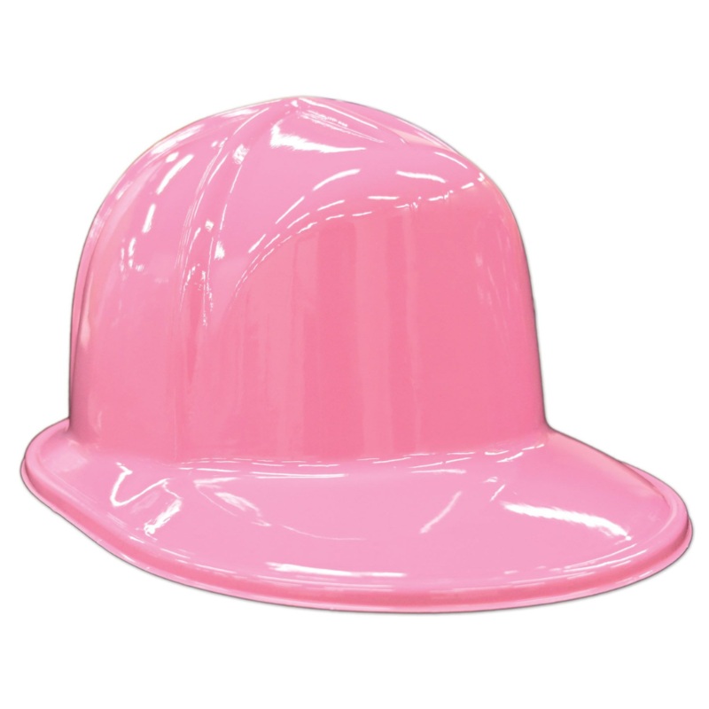 Pink Plastic Construction Helmet