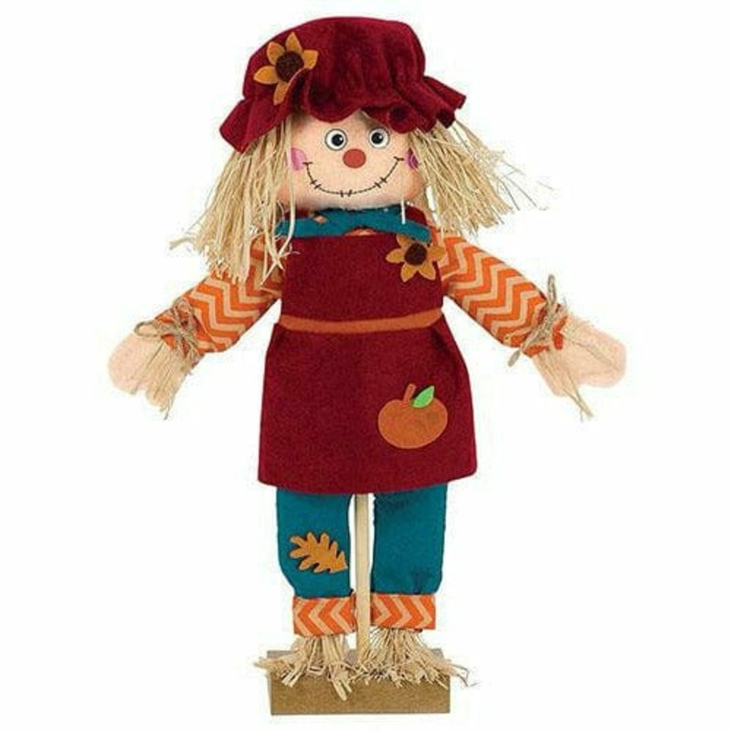 Standing Scarecrow Girl Decoration