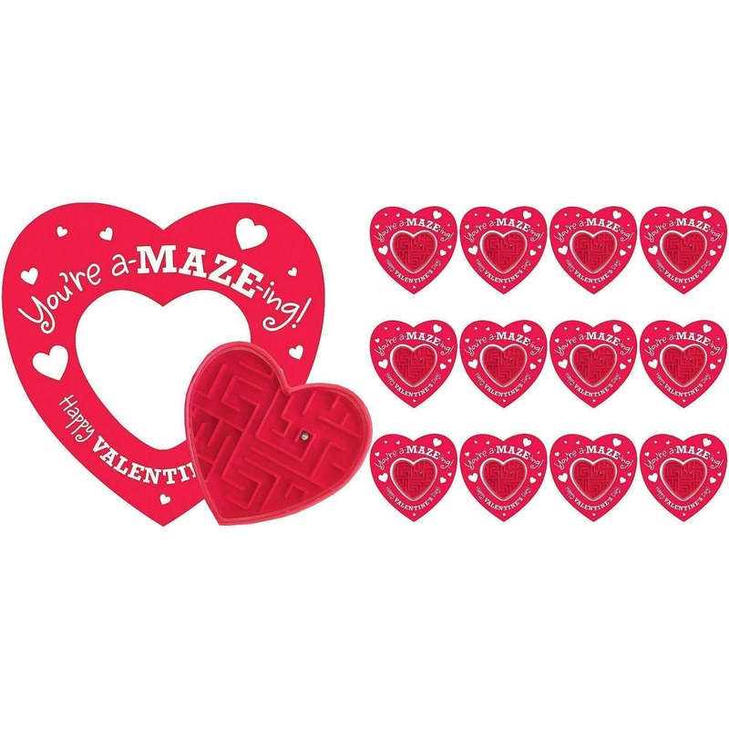 Valentine Red Paper Cards Supplies Item, Multi Sizes, 1