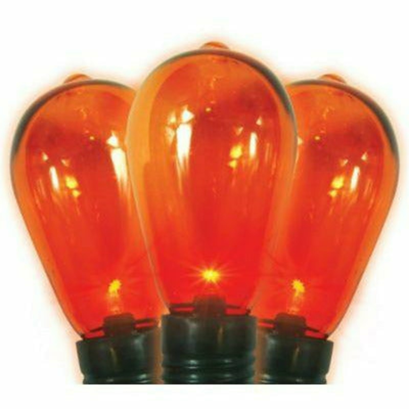 Orange Edison String Lights with Sound