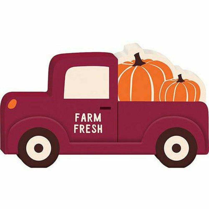 Pumpkin Pick-Up Truck Sign