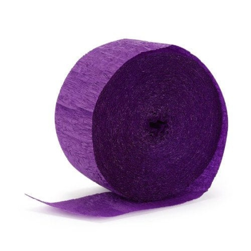 Royal Purple Crepe Paper Party Streamer