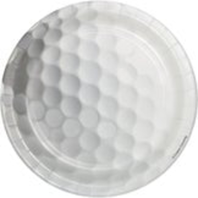 Sports Fanatic Golf Dessert Plates
