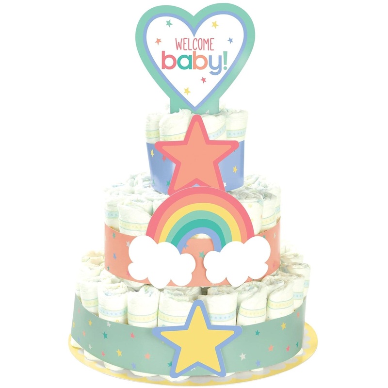 Baby Shower Neutral Diaper Cake Kit
