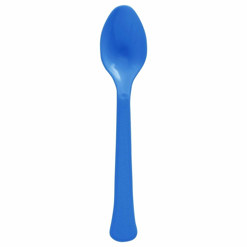 Bright Royal Blue - Boxed, Heavy Weight Spoons, High Ct.
