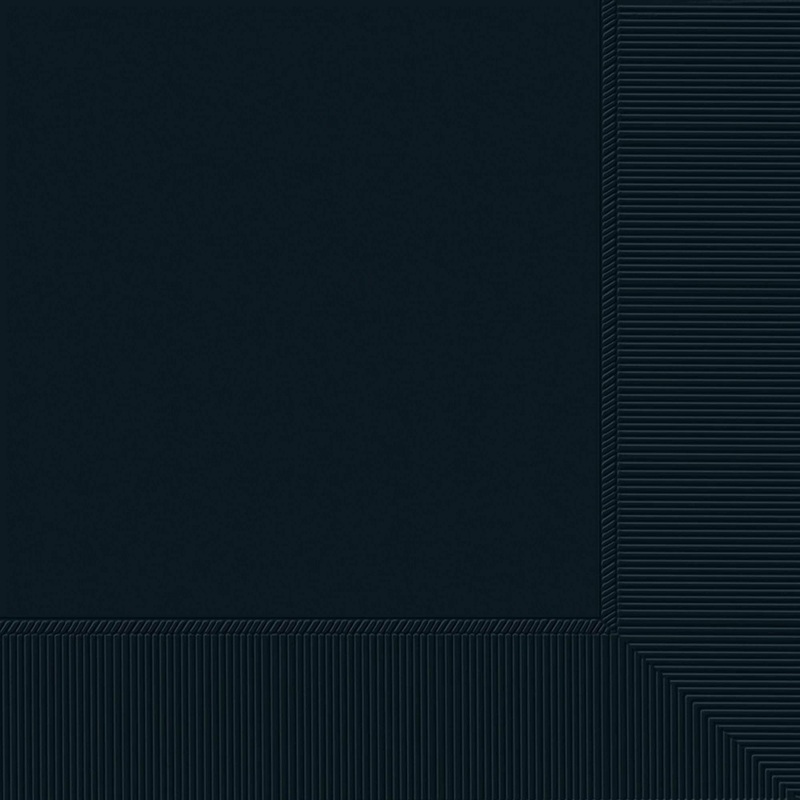 Jet Black - Beverage Napkins, 100 Ct.