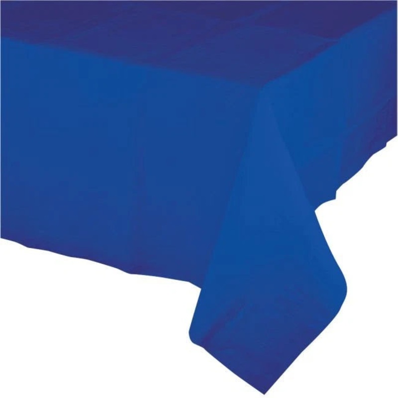 Paper-Poly Tablecloth 54" x 108" Cobalt Blue