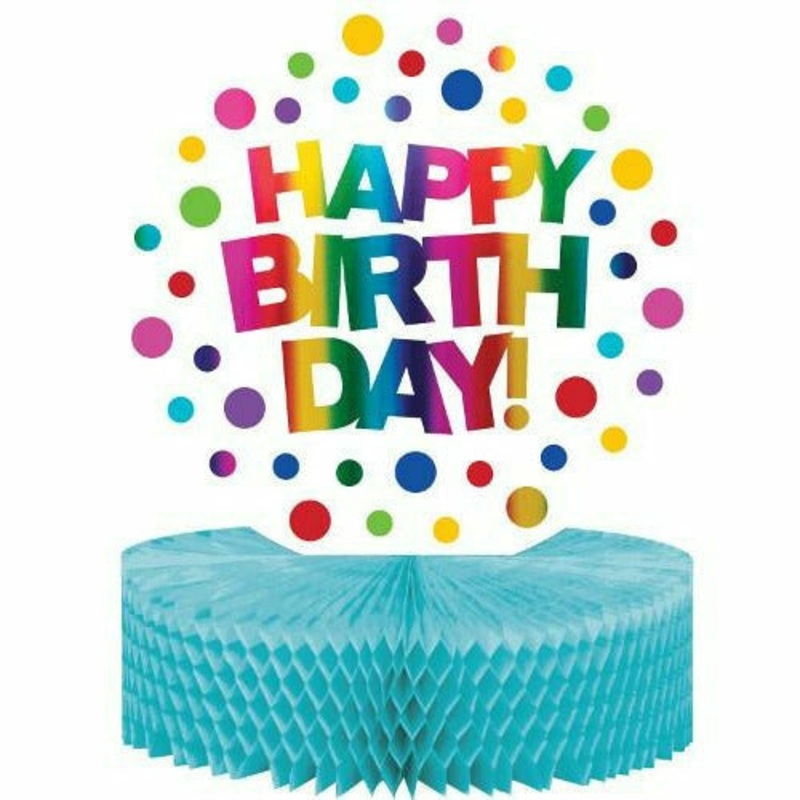 Rainbow Foil Honeycomb Centerpiece